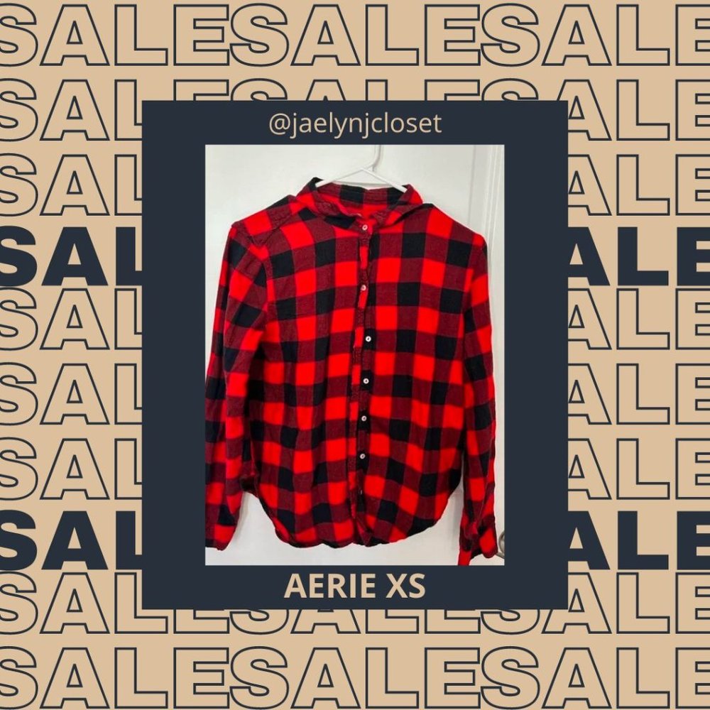 Aerie Women Size XS Red Flannel